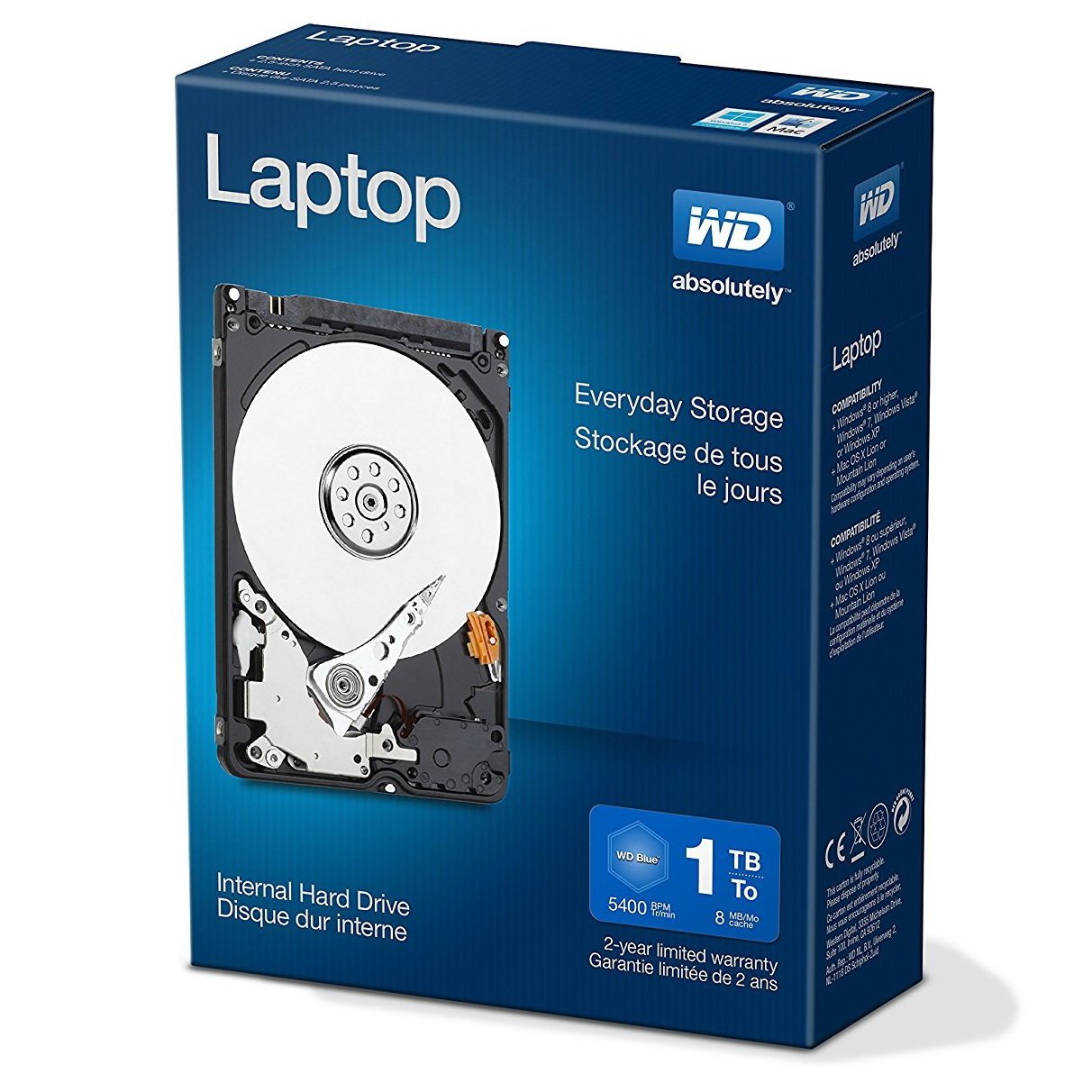 Western Digital WD 1 TB 2.5-Inch Laptop Mainstream WDBMYH0010BNC-NRSN