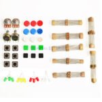 1 sets Handy Portable Resistor Kit for Arduino Starter Kit UNO R3 LED potentiometer tact switch pin header