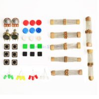 1 sets Handy Portable Resistor Kit for Arduino Starter Kit UNO R3 LED potentiometer tact switch pin header