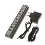 10 Port USB Hub for Laptops and Desktops