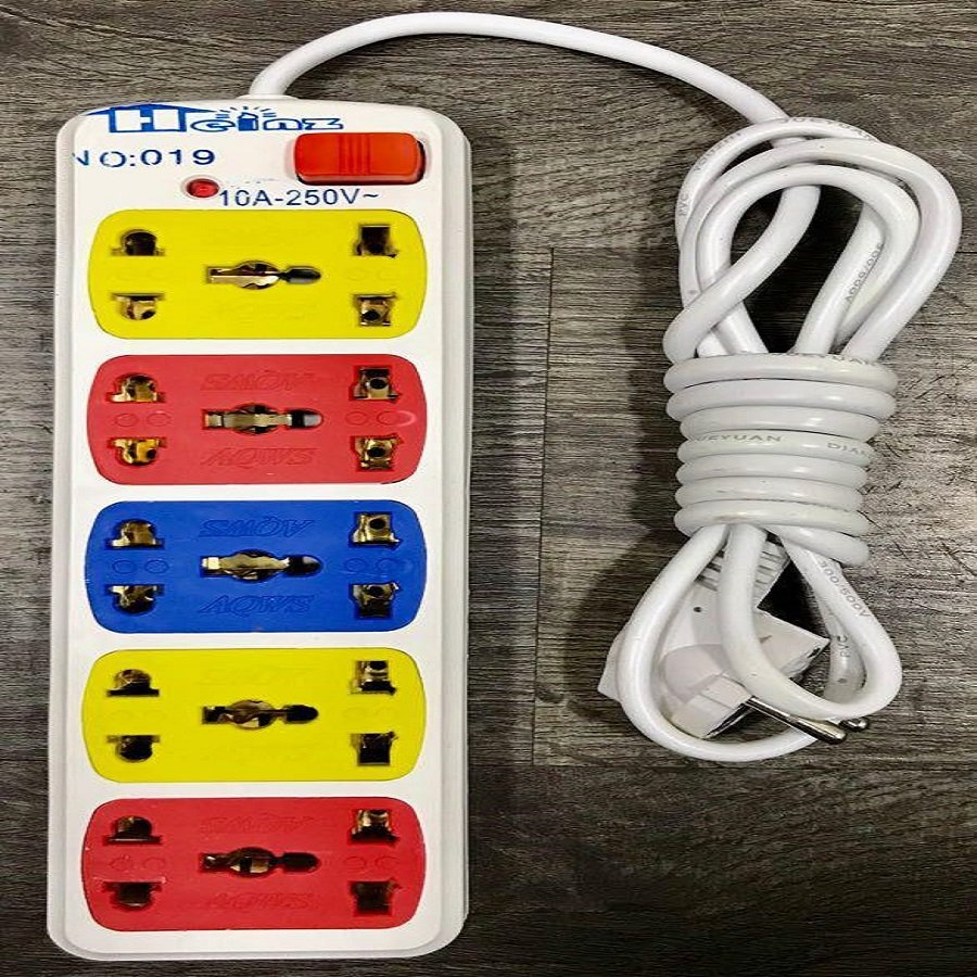 10 socket spike guard with long wire