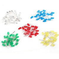 100pcs 5mm LED diode Light Assorted Kit DIY LEDs Set White Yellow Red Green Blue