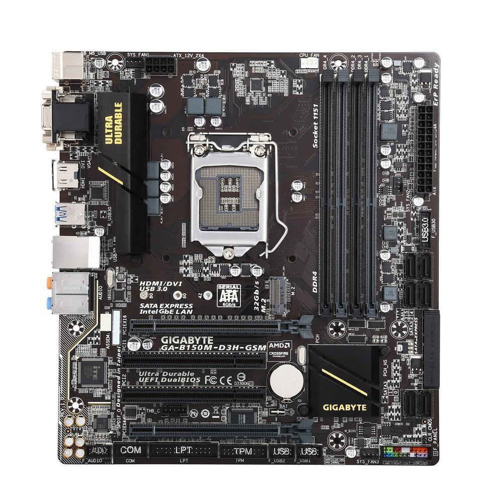GIGABYTE GA-B150M-D3H GSM (rev. 1.0) LGA 1151 Intel B150 HDMI SATA 6Gb/s USB 3.0 Micro ATX Intel Motherboard