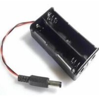 2 x 18650 Cell Box, Without Cover with DC