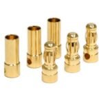 24PCS 12 Pairs RC 3.5mm Male/Female Gold-plated Bullet Banana Plug Connector Set