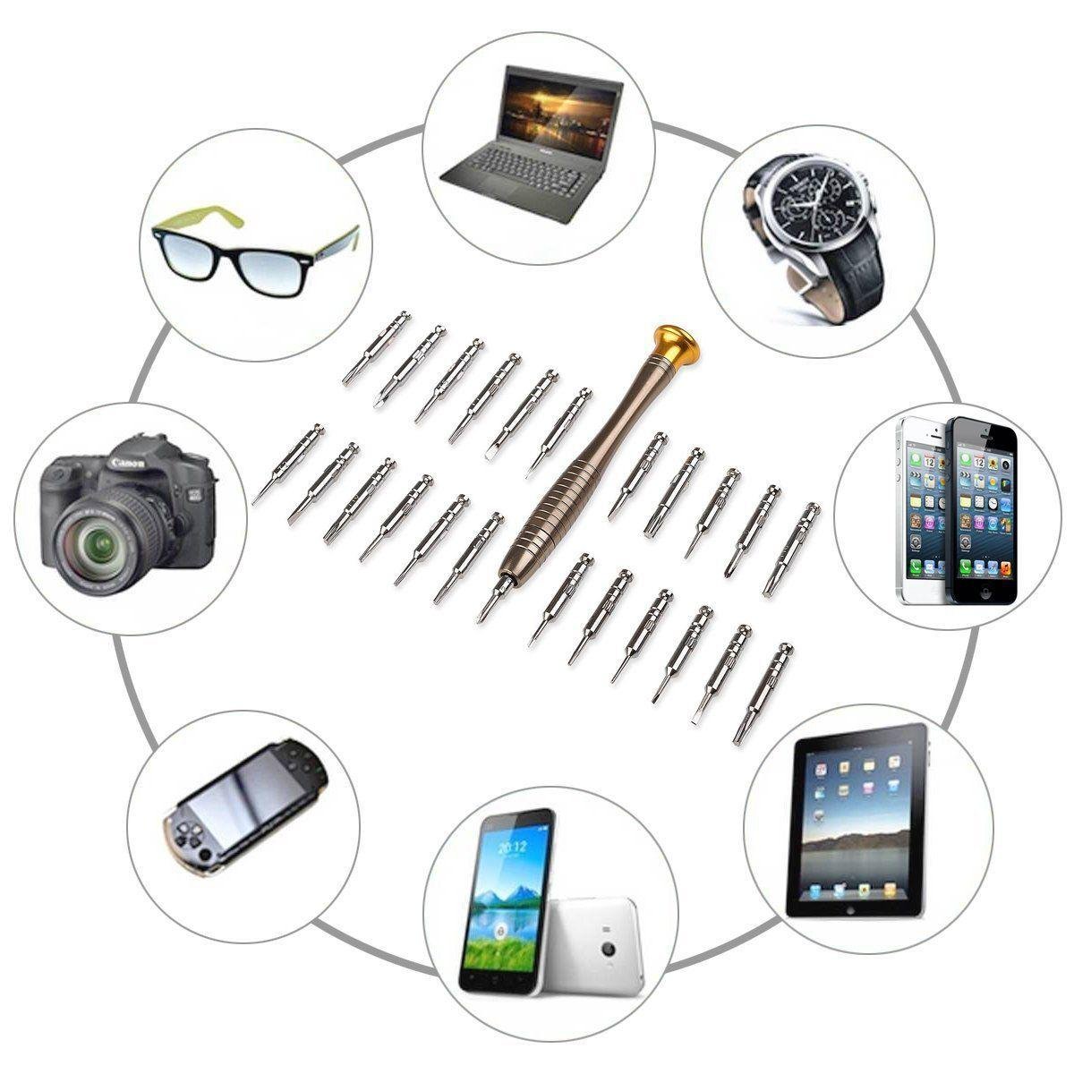 25 Screwdriver in 1 set for Mobile, Watch, Eye glass, Electronic Items and other Multipurpose use