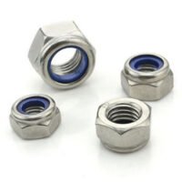 25 pcs M8 Nylon Insert Nylock Lock SS steel Nuts For DIY Projects