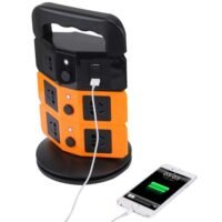 3 Floor USB Charging Vertical Socket - (8 socket with 2 USB)