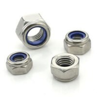 30 pcs M5 Nylon Insert Nylock Lock SS steel Nuts For DIY Projects