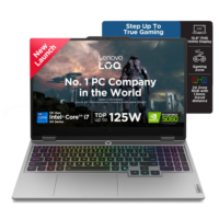 Lenovo LOQ Gaming 83DV01AAIN Laptop (13th Gen Intel Core i5-13450HX, 16GB RAM, 512GB SSD, NVIDIA RTX 4050 6GB)