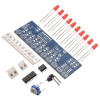 3pcs Integrated NE555 + CD4017 Light Water Flowing Red LED Module DIY Kit Set TE662
