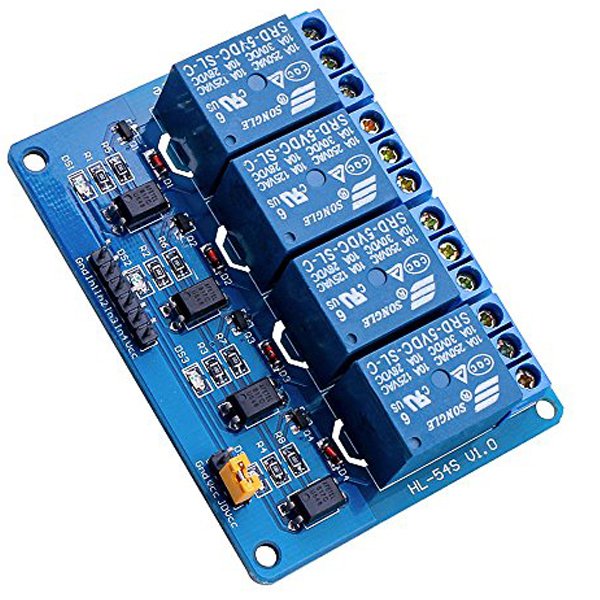 4 Channel DC 5V Relay Module with Optocoupler for Arduino UNO kit