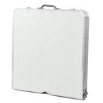 4 Ft Portable Folding Table with adjustable height for indoor and picnic use