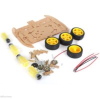 4-wheel Robot Smart Car Chassis Kits car with Speed Encoder for Arduino