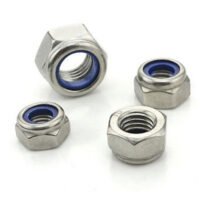 40 pcs M4 Nylon Insert Nylock Lock SS steel Nuts For DIY Projects