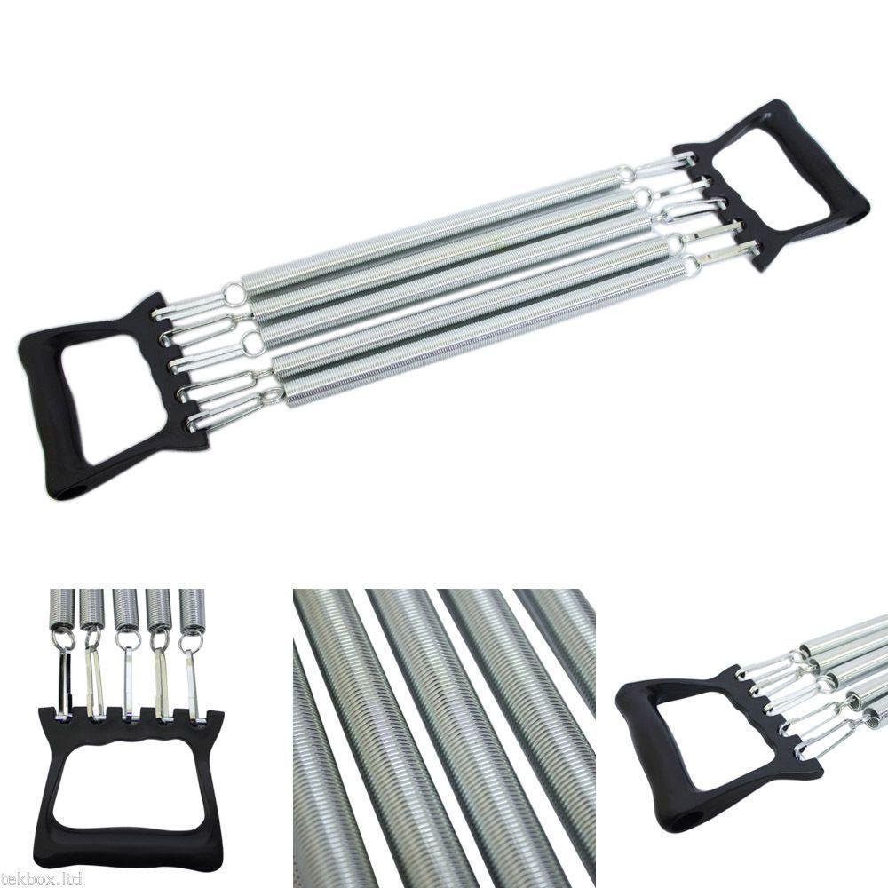 5 spring chest pull - chest / shoulder expander exerciser with adjustable spring for different level for total body workout - Image 2