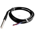 5pcs/lot DS18B20 Stainless steel package 1 meters waterproof DS18b20 temperature probe temperature sensor 18B20
