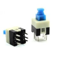 7x7x16mm 6 Pin Non Lock Pushbutton Tact Switch DIP Through Hole 100 Pcs