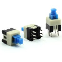 7x7x16mm 6 Pin Non Lock Pushbutton Tact Switch DIP Through Hole 100 Pcs