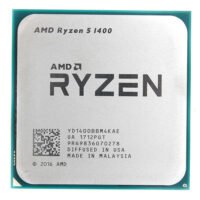 AMD Ryzen 5 1400 CPU Processor 8Threads 3.2GHz 10MB TDP 65W Cache 14nm DDR4 Desktop YD1400BBM4KAE