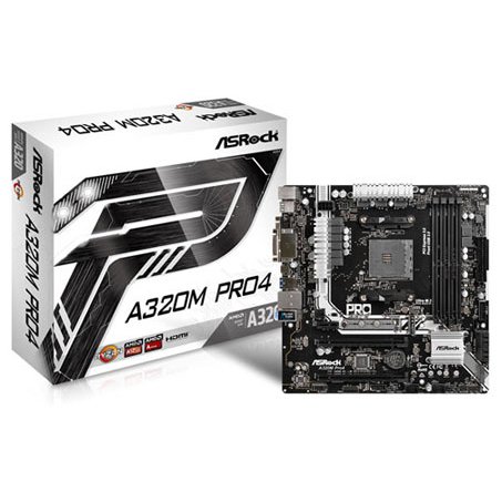 ASROCK A320M PRO4 SOCKET AM4 MOTHERBOARD