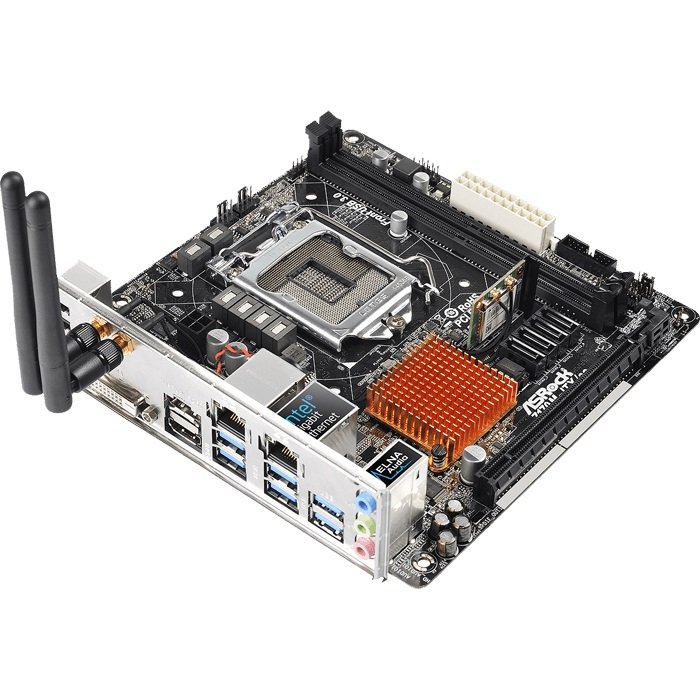 ASROCK Z170M-ITX/AC INTEL Z170 HDMI MINI ITX MOTHERBOARD - Image 2