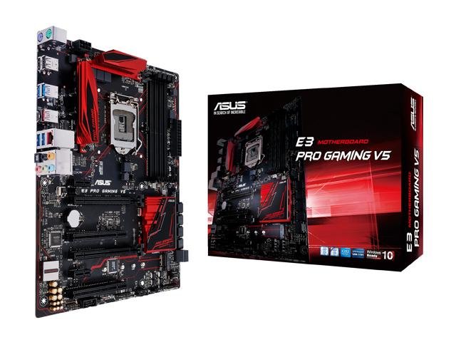 ASUS E3 PRO GAMING V5 LGA 1151 Intel C232 SATA 6Gb/s USB 3.1 USB 3.0 ATX Intel Motherboard - Image 3