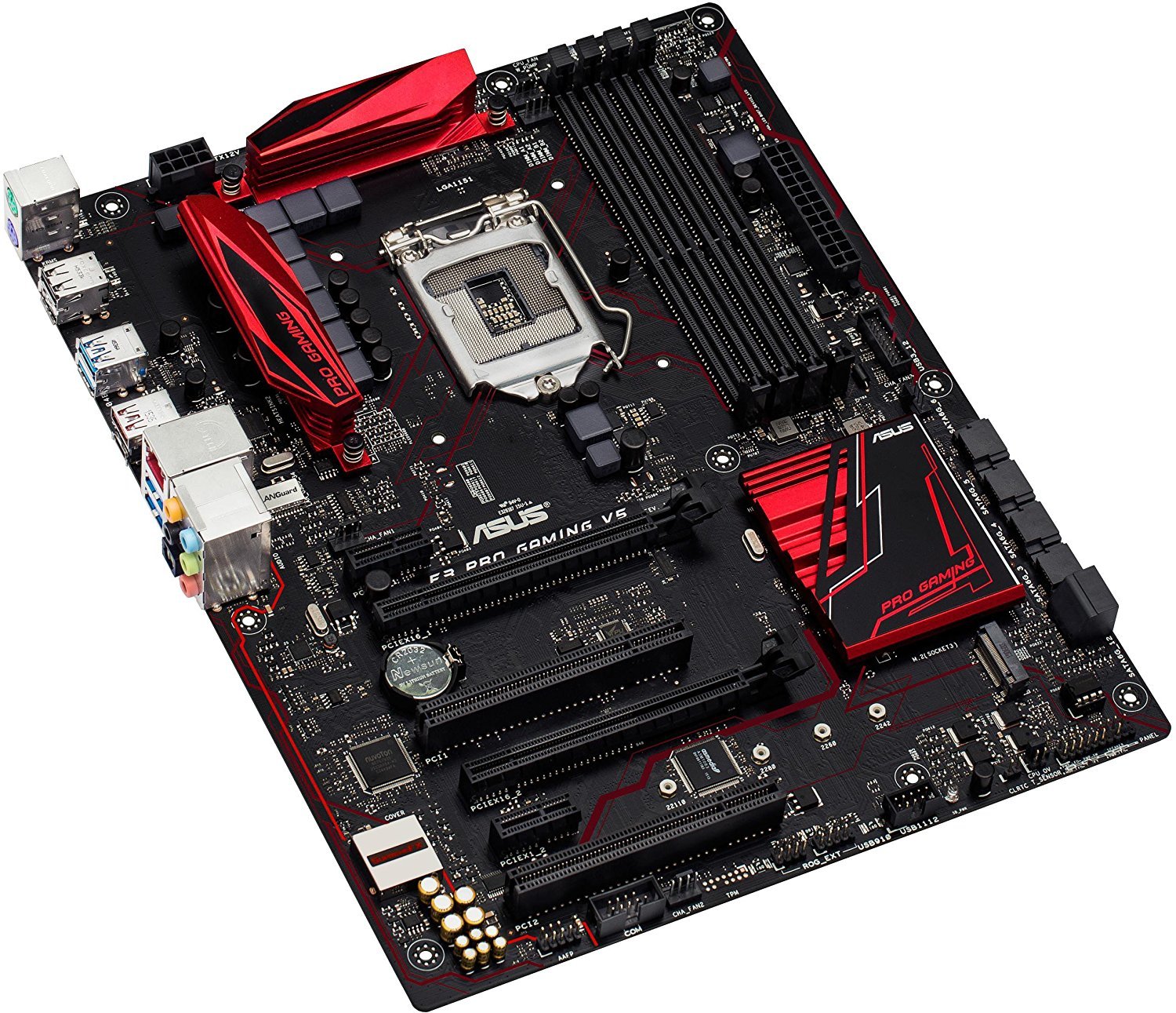 ASUS E3 PRO GAMING V5 LGA 1151 Intel C232 SATA 6Gb/s USB 3.1 USB 3.0 ATX Intel Motherboard - Image 2