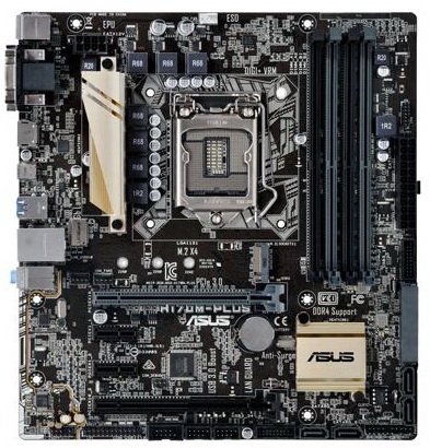 ASUS H170-PLUS D3 LGA 1151 Intel H170 HDMI SATA 6Gb/s USB 3.0 ATX Intel Motherboard