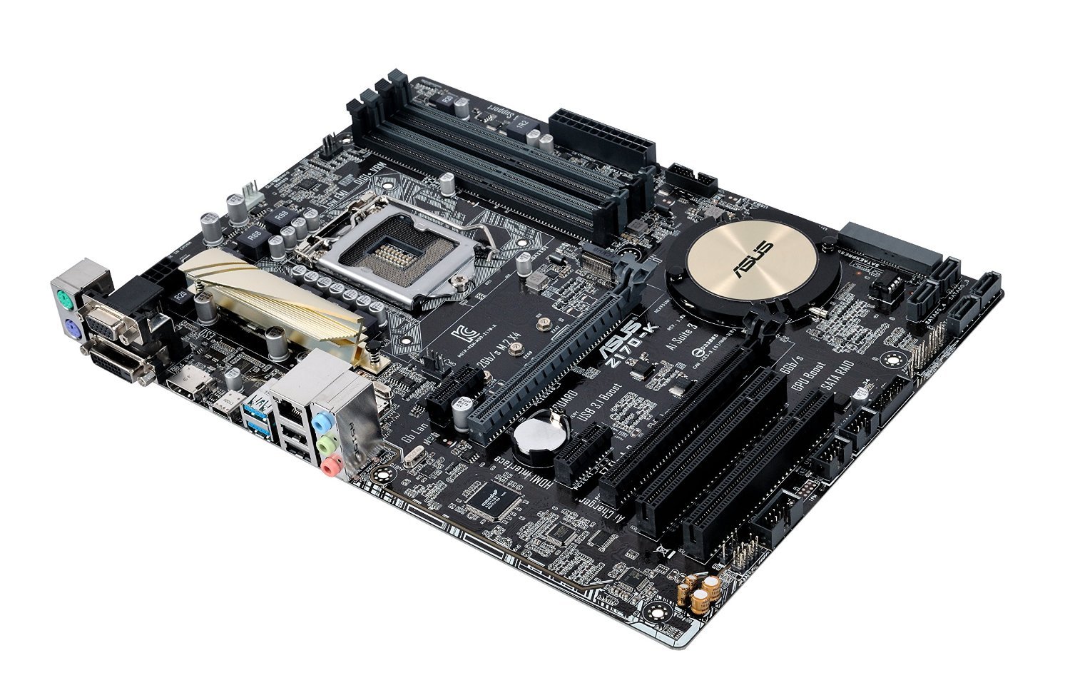 ASUS Z170-K LGA 1151 Intel Z170 HDMI SATA 6Gb/s USB 3.1 USB 3.0 ATX Intel Motherboard - Image 2