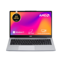 Acer Aspire 3 AMD Ryzen 7 7730U Laptop (16GB RAM, 512GB SSD) – 15.6" FHD Display, Backlit Keyboard, Windows 11, Silver