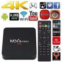 All in 1 Android (MXQ pro-4k) 4k HDTV box *1gb* *ram* with Wifi + Miracast (screen mirroring) +  USB ports + Ethernet port + SD card option + HDMI cable and Remote