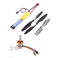 BLDC Brushless Motor A2212/10T 1000KV 30A ESC 1045 Propeller set- Quadcopter