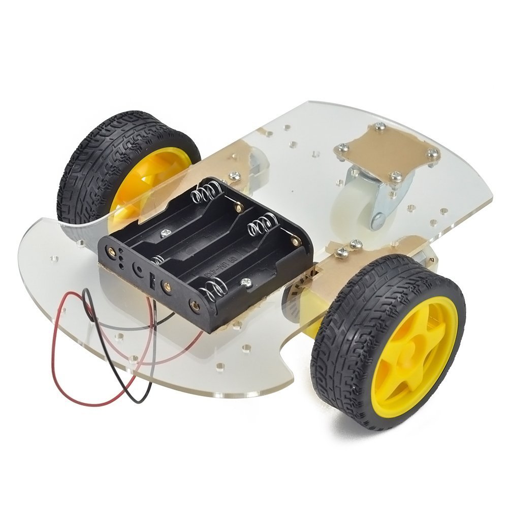 BO ROBOT KIT-4WD includes- Motors, Chassis, Clamps, Wheels, Screws - Image 2