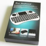 Black Rii mini i8 2.4G Wireless Keyboard Remote Control Touchpad without Battery for AAA Diposable Dry Cell