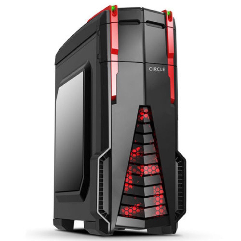 CIRCLE MID TOWER CABINET (ATX) - CC 930 BLACK