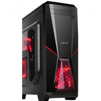 CIRCLE MINI TOWER CABINET (ATX) - CC 819 WHITE