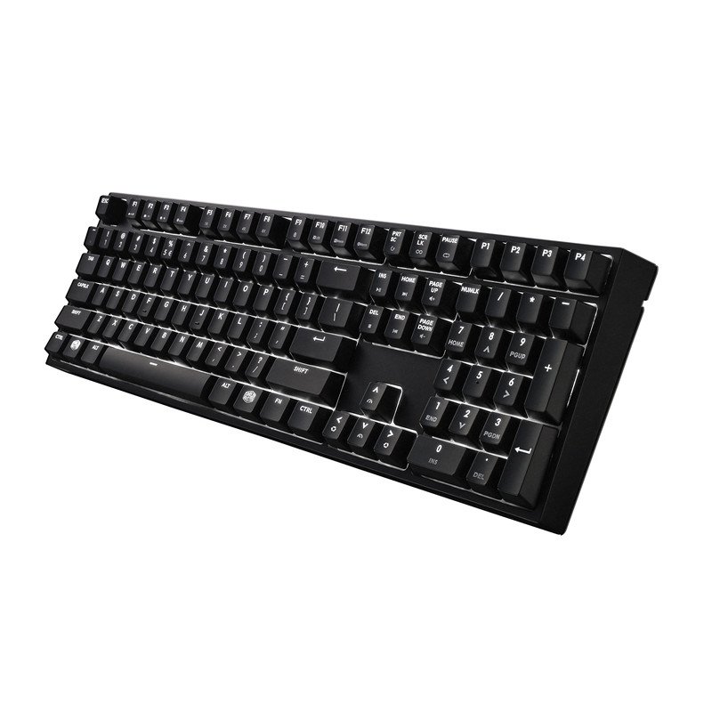 COOLER MASTER MECHANICAL GAMING KEYBOARD MASTERKEYS PRO L CHERRY MX BLUE SWITCHES - (SGK-4070-KKCL1-US)