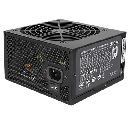 COOLER MASTER SMPS MASTERWATT LITE 230V 500W - 500 WATT 80 PLUS WHITE CERTIFICATION PSU - Image 2
