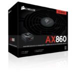 CORSAIR SMPS AX860 - 860 WATT 80 PLUS PLATINUM CERTIFICATION FULLY MODULAR