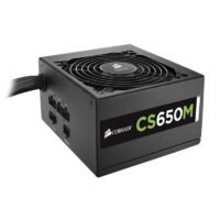 CORSAIR SMPS CS650M - 650 WATT 80 PLUS GOLD CERTIFICATION SEMI MODULAR