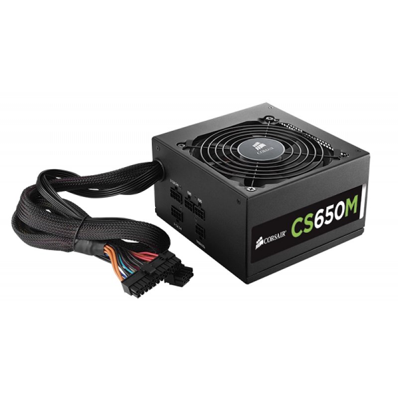 CORSAIR SMPS CS650M - 650 WATT 80 PLUS GOLD CERTIFICATION SEMI MODULAR - Image 2