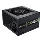 CORSAIR SMPS CX430 - 430 WATT 80 PLUS BRONZE CERTIFICATION PSU WITH ACTIVE PFC