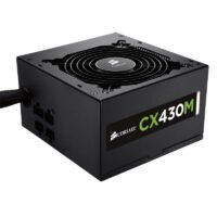 CORSAIR SMPS CX430M - 430 WATT 80 PLUS BRONZE CERTIFICATION SEMI MODULAR
