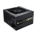 CORSAIR SMPS CX500 - 500 WATT 80 PLUS BRONZE CERTIFICATION PSU WITH ACTIVE PFC