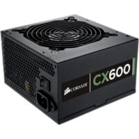 CORSAIR SMPS CX600 - 600 WATT 80 PLUS BRONZE CERTIFICATION PSU WITH ACTIVE PFC