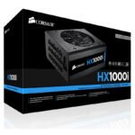CORSAIR SMPS HX 1000I - 1000 WATT 80 PLUS PLATINUM CERTIFICATION FULLY MODULAR PSU