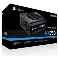 CORSAIR SMPS HX750I - 750 WATT 80 PLUS PLATINUM CERTIFICATION FULLY MODULAR PSU