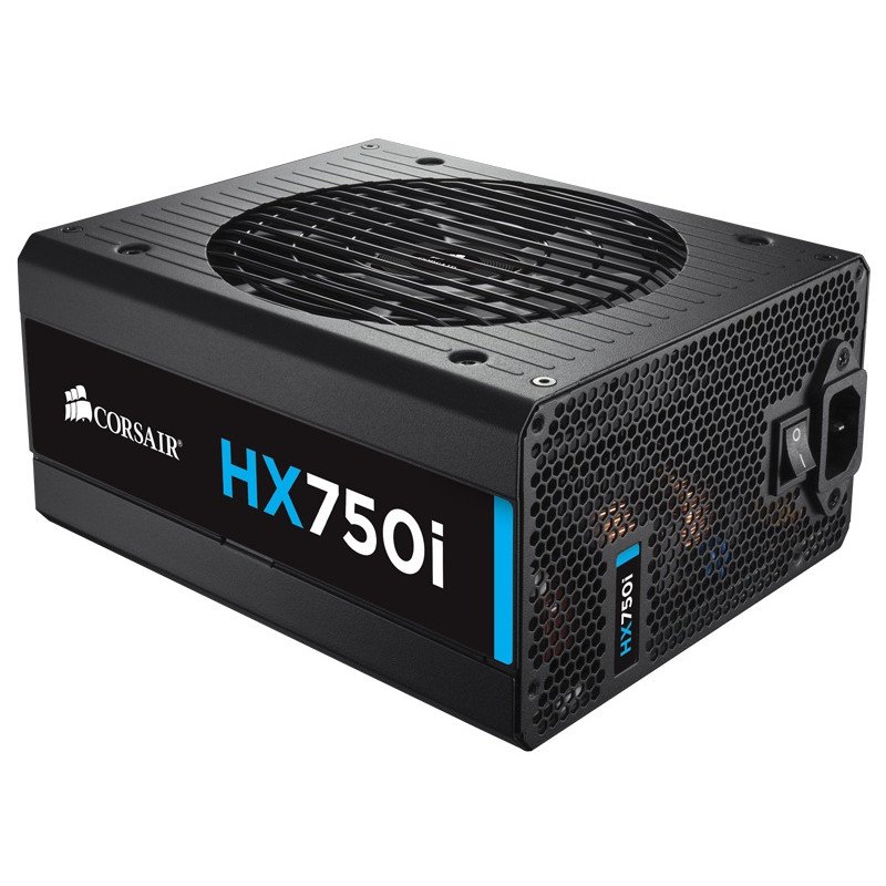 CORSAIR SMPS HX750I - 750 WATT 80 PLUS PLATINUM CERTIFICATION FULLY MODULAR PSU - Image 2