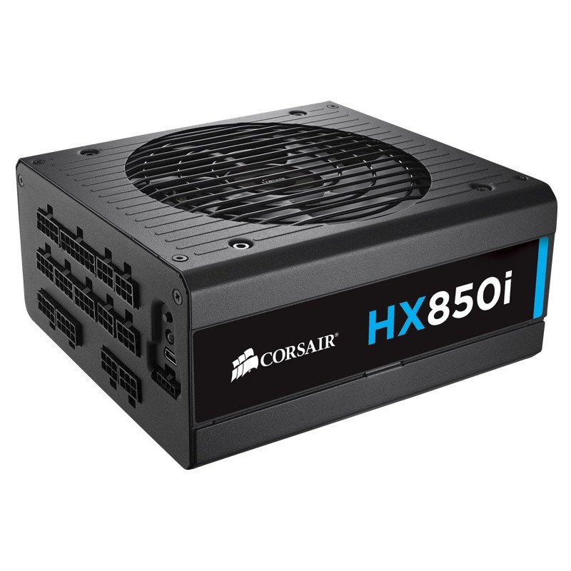 CORSAIR SMPS HX850I - 850 WATT 80 PLUS PLATINUM CERTIFICATION FULLY MODULAR - Image 2